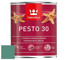 Краска Tikkurila Euro Pesto 30 эмаль цвет S373 Босфор