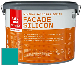 Краска Tikkurila Facade Silicon краска фасадная цвет NCS S 2060-B50G 