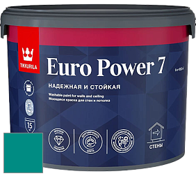 Краска Tikkurila Euro Power 7 краска для стен и потолков цвет NCS S 3055-B50G 