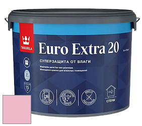 Краска Tikkurila Euro Extra 20 краска для стен и потолков цвет H336 Сахарная вата