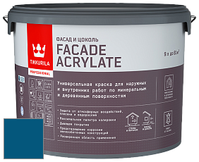 Краска Tikkurila Facade Acrylate краска внутренних и наружных работ цвет NCS S 4550-R90B 