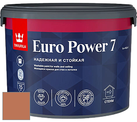 Краска Tikkurila Euro Power 7 краска для стен и потолков цвет S405 Инки