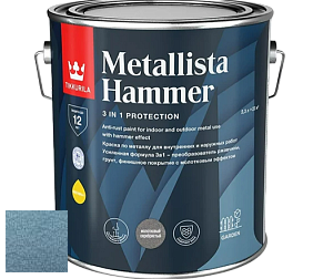 Краска Tikkurila Metallista Hammer молотковая краска по металлу цвет TVT MH062 