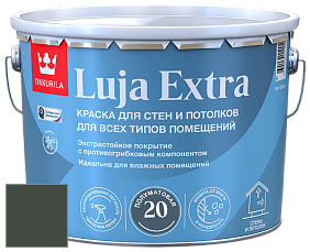 Краска Tikkurila Luja 20 Extra полуматовая краска для влажных помещений цвет N378 Фикус