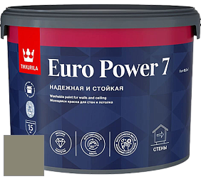 Краска Tikkurila Euro Power 7 краска для стен и потолков цвет NCS S 5010-G70Y 