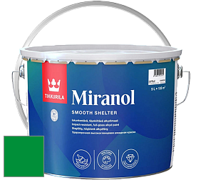 Краска Tikkurila Miranol высокопрочная эмаль цвет RAL 6037 
