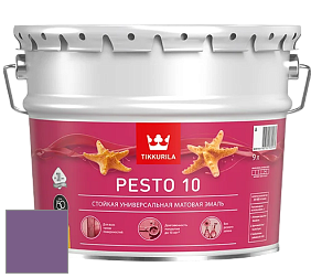 Краска Tikkurila Euro Pesto 10 эмаль цвет NCS S 4040-R50B 