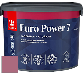 Краска Tikkurila Euro Power 7 краска для стен и потолков цвет NCS S 3040-R20B 