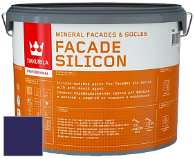 Краска Tikkurila Facade Silicon краска фасадная цвет RAL 5022 
