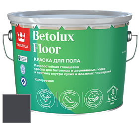 Краска Tikkurila Betolux Floor краска для пола цвет X489 Антрацит