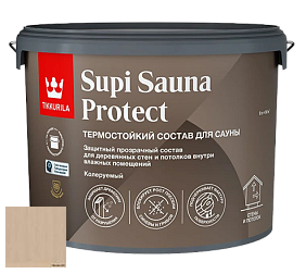 Краска Tikkurila Supi Sauna Protect защитный состав для сауны цвет 3467 Имбирь