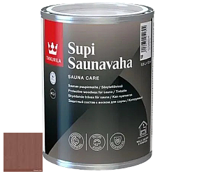 Краска Tikkurila Supi Saunavaha защитный состав для сауны цвет 3451 Махагони