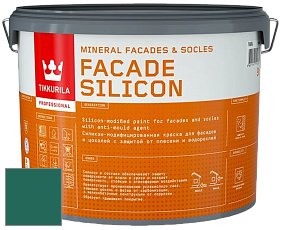 Краска Tikkurila Facade Silicon краска фасадная цвет NCS S 5040-B80G 