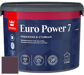 Краска Tikkurila Euro Power 7 краска для стен и потолков цвет NCS S 7020-R30B 