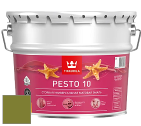 Краска Tikkurila Euro Pesto 10 эмаль цвет NCS S 3560-G50Y 
