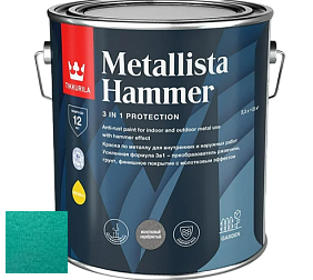 Краска Tikkurila Metallista Hammer молотковая краска по металлу цвет TVT MH038 