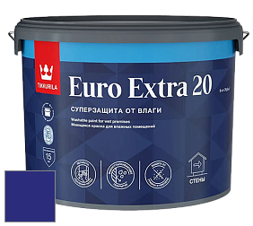 Краска Tikkurila Euro Extra 20 краска для стен и потолков цвет RAL 5002 