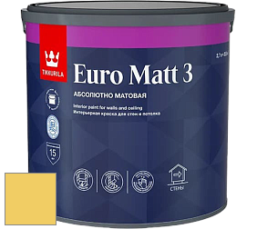 Краска Tikkurila Euro Matt 3 краска для стен и потолков цвет V300 