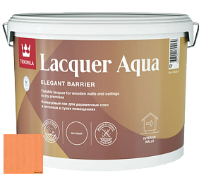 Краска Tikkurila Lacquer Aqua (матовый) лак интерьерный цвет 3458 Мандарин