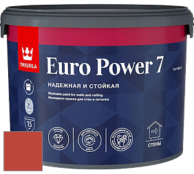 Краска Tikkurila Euro Power 7 краска для стен и потолков цвет NCS S 1580-Y80R 