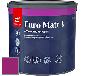 Краска Tikkurila Euro Matt 3 краска для стен и потолков цвет RAL 4006 