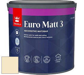 Краска Tikkurila Euro Matt 3 краска для стен и потолков цвет F392 Какао-масло