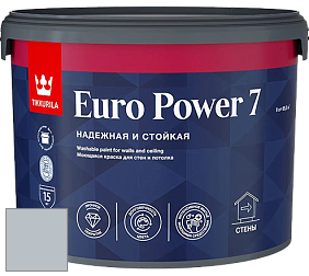 Краска Tikkurila Euro Power 7 краска для стен и потолков цвет K498 Гавань