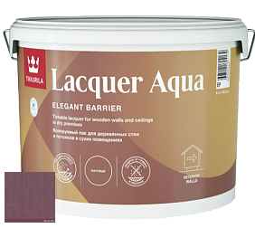 Краска Tikkurila Lacquer Aqua (матовый) лак интерьерный цвет 3461 Слива