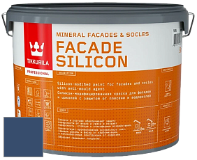 Краска Tikkurila Facade Silicon краска фасадная цвет NCS S 6030-R80B 