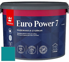 Краска Tikkurila Euro Power 7 краска для стен и потолков цвет NCS S 3050-B30G 