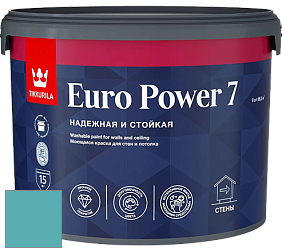 Краска Tikkurila Euro Power 7 краска для стен и потолков цвет NCS S 2040-B30G 
