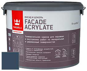 Краска Tikkurila Facade Acrylate краска внутренних и наружных работ цвет N357 