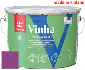 Краска Tikkurila Vinha кроющий антисептик для деревянных фасадов цвет RAL 4008 