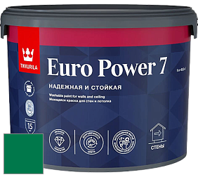 Краска Tikkurila Euro Power 7 краска для стен и потолков цвет NCS S 3560-G 