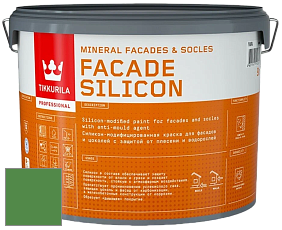 Краска Tikkurila Facade Silicon краска фасадная цвет NCS S 3060-G20Y 