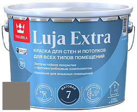 Краска Tikkurila Luja Extra 7 матовая краска для влажных помещений цвет L487 Крот