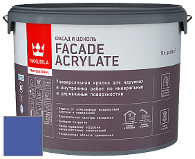 Краска Tikkurila Facade Acrylate краска внутренних и наружных работ цвет NCS S 3060-R70B 