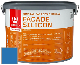 Краска Tikkurila Facade Silicon краска фасадная цвет RAL 5015 