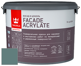 Краска Tikkurila Facade Acrylate краска внутренних и наружных работ цвет 588X 