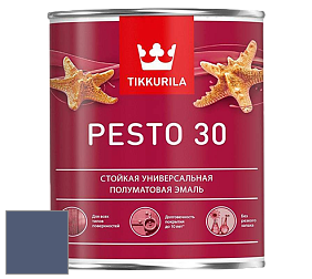 Краска Tikkurila Euro Pesto 30 эмаль цвет N348 Ноктюрн
