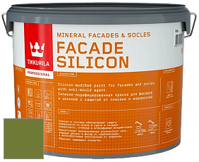 Краска Tikkurila Facade Silicon краска фасадная цвет NCS S 3560-G40Y 