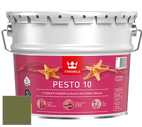Краска Tikkurila Euro Pesto 10 эмаль цвет NCS S 5040-G50Y 