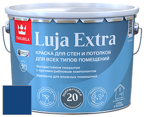 Краска Tikkurila Luja 20 Extra полуматовая краска для влажных помещений цвет RAL 5010 