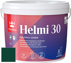 Краска Tikkurila Helmi 30 краска для мебели цвет RAL 6005 
