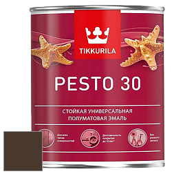 Краска Tikkurila Euro Pesto 30 эмаль цвет RAL 8014 