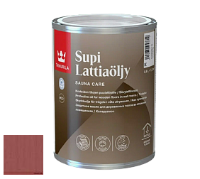 Краска Tikkurila Supi Lattiaöljy защитный состав для сауны цвет 3460 Чили