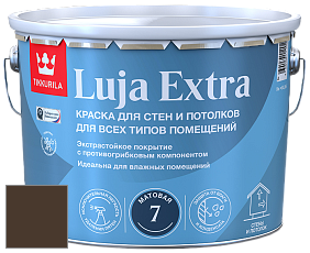Краска Tikkurila Luja Extra 7 матовая краска для влажных помещений цвет RAL 8014 