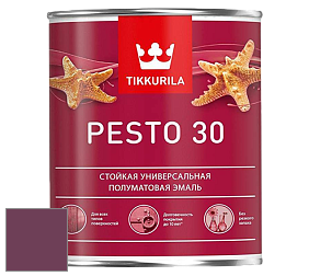 Краска Tikkurila Euro Pesto 30 эмаль цвет NCS S 5040-R30B 