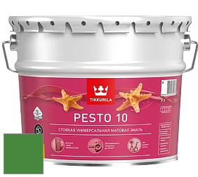 Краска Tikkurila Euro Pesto 10 эмаль цвет NCS S 2570-G20Y 