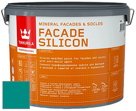 Краска Tikkurila Facade Silicon краска фасадная цвет NCS S 3055-B50G 